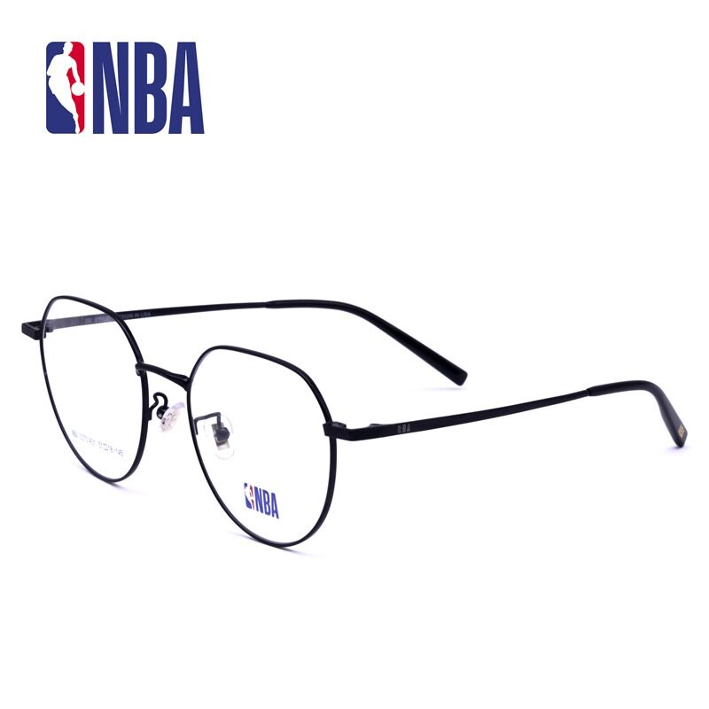 正品NBA3070复古大框近视眼镜架男女全框记忆纯钛黑色玫瑰金超轻