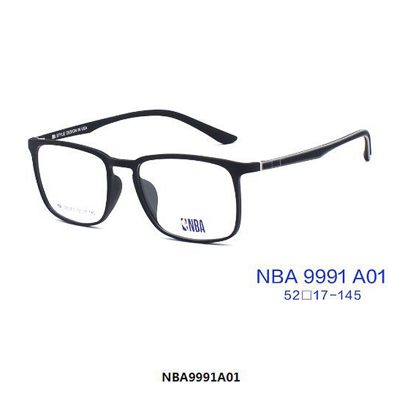 正品NBA眼镜架近视眼镜框NBA眼镜9991全框板材男款超轻运动镜架