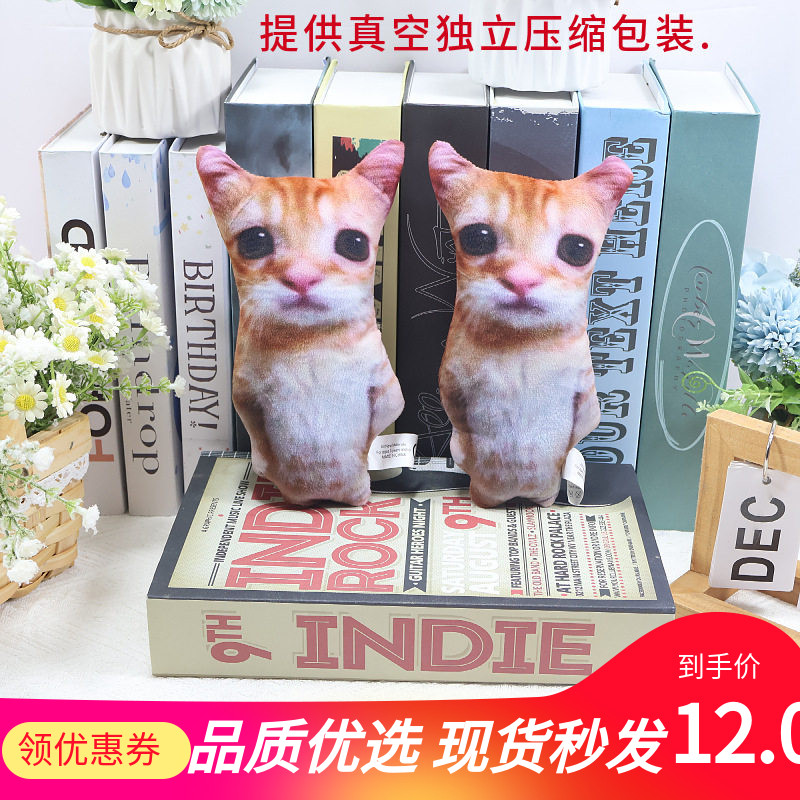 跨境新品el gato cat plush 可爱仿真猫咪毛绒玩偶公仔猫咪装饰摆