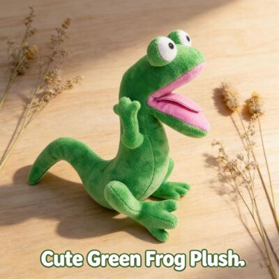 现货跨境新Hoppers King George Plush河狸变身计划蜥蜴玩偶公仔