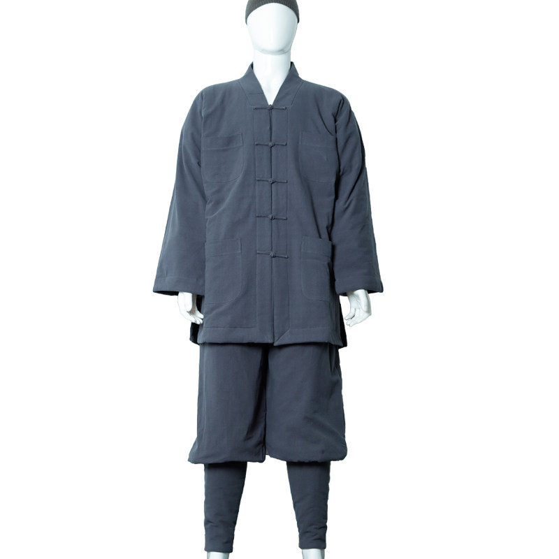 特卖僧服冬季亚麻棉衣加厚保暖僧侣棉袄出家人衣服师父短褂男女通