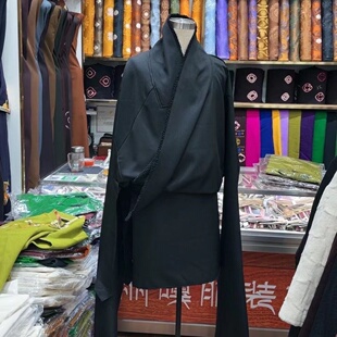 特卖2023亚麻罗汉秋冬僧服男女加厚绑腿藏袍套装出家人僧衣和尚