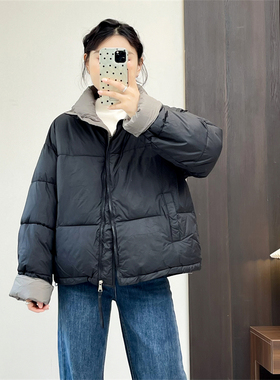 惠衣阁冬季女长袖立领棉袄短款棉服外套轻便保暖短款棉衣