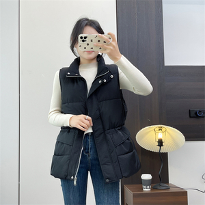 惠衣阁秋冬女立领棉马甲夹棉马夹韩版休闲加厚保暖棉服外套棉背心