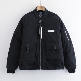 惠衣阁冬男士长袖立领棉衣短款夹克外套宽松加厚保暖飞行服棉服