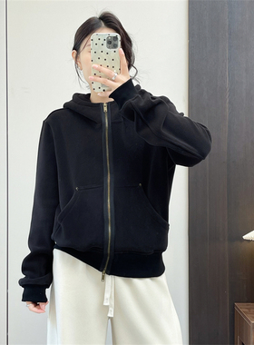 惠衣阁秋冬女摇粒绒外套加厚保暖绒布卫衣韩版休闲运动衫连帽卫衣