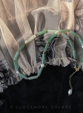 原创设计新中式东陵玉竹节耳环女