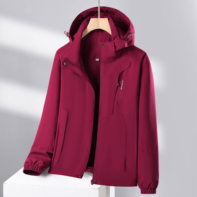 冲锋衣防水拼色男女春秋登山服