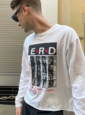 【现货】非ERD忧郁的富二代风格鼻血人像长袖 erd早期元素260g