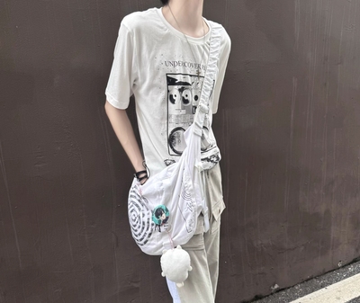 【现货秒发】非Undercover 17ss收音机短袖唱片机纯棉短袖t恤上衣