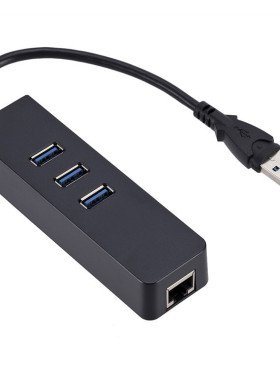 Type-C拓展坞USB转3口集线器 USB3.0HUB扩展坞千兆网卡RJ45转换器