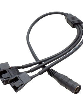 DC转4Pin线 电脑机箱风扇转接线12V电源适配器转风扇一分三电源线