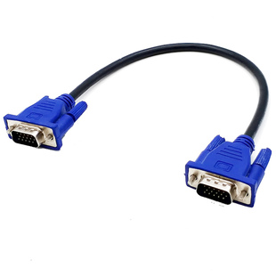 15针VGA线 连接线电脑显示器线视频延长线数据0.5米 0.3米VGA短线