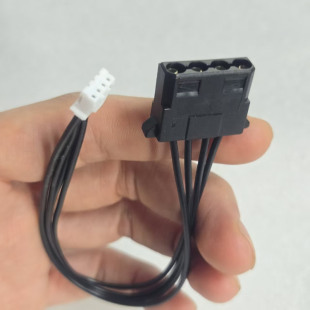 NAS电脑主板小4p转大4p 硬盘背板电源线 D型4针供电线 迷你小4p