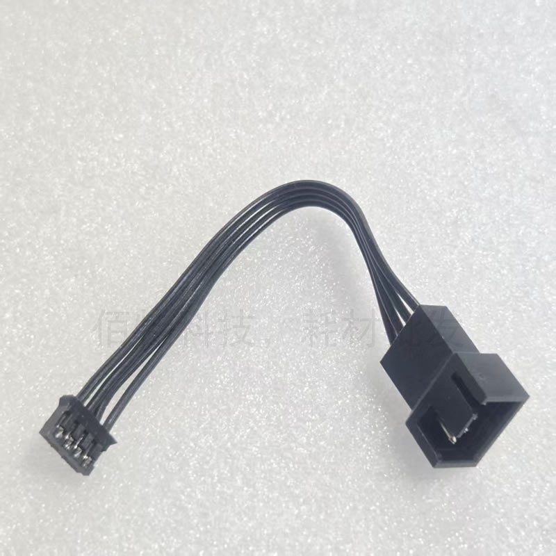 散热风扇电源线水冷 小4p转大4p 调速线pwm 4针风扇供电线cpu FAN