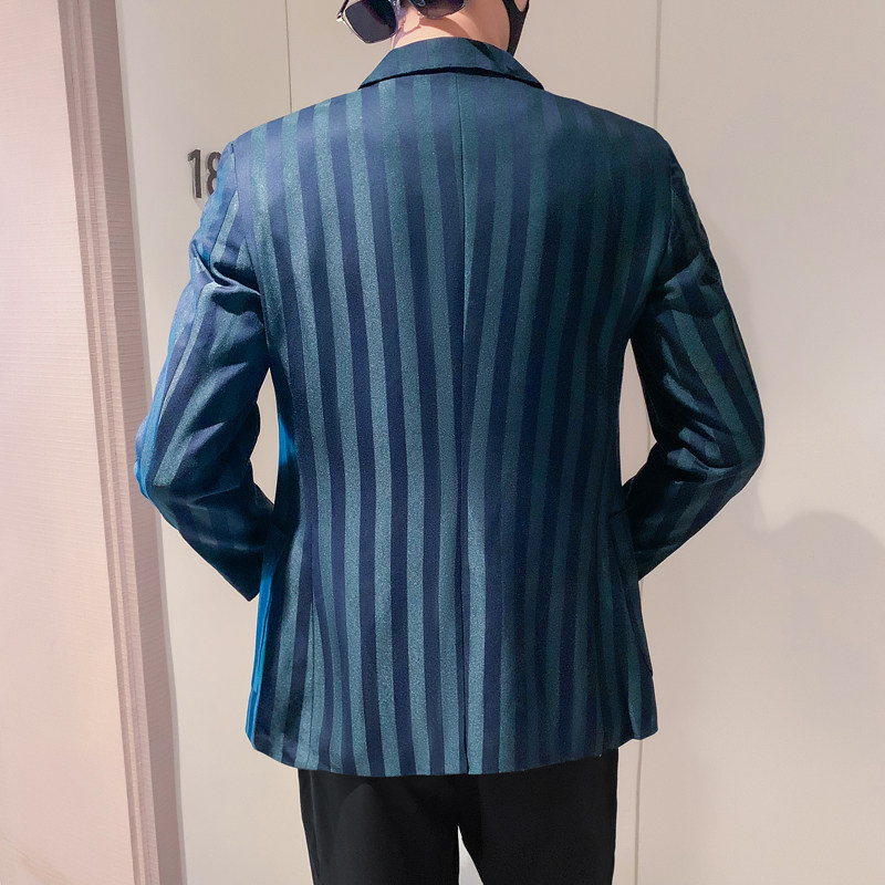 模特图男士休闲西装修身韩版西服单西外套F6104P165,男装西服,电商D216-1