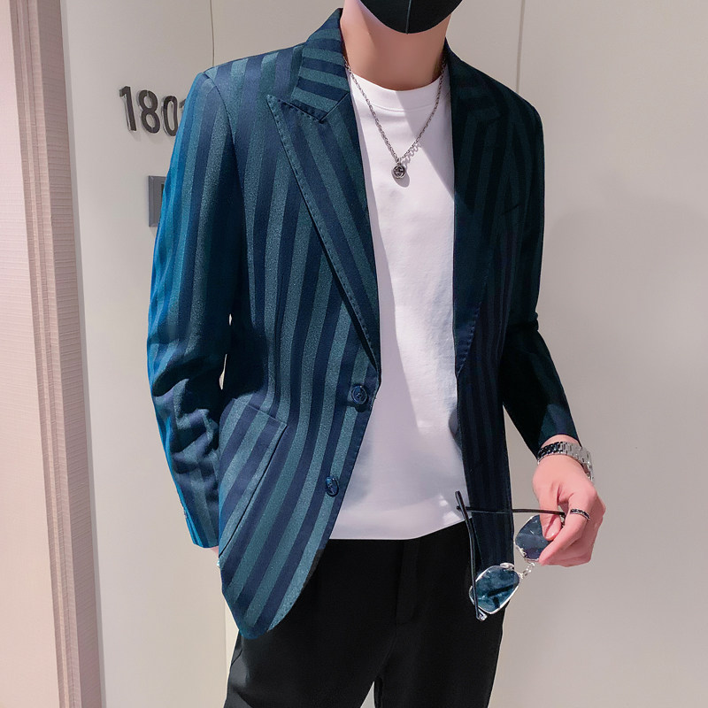 模特图男士休闲西装修身韩版西服单西外套F6104P165,男装西服,电商D216-1