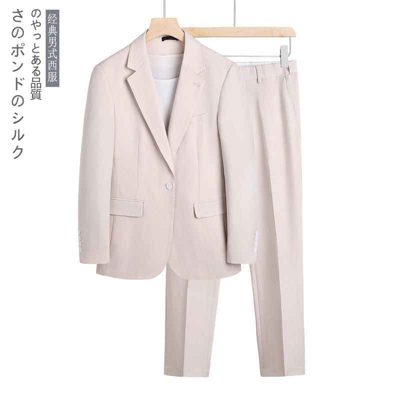 挂拍图21年新款男士西服套装二件套时尚休闲西装26829P240图片