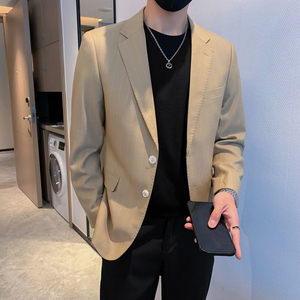 模特图男士休闲西装修身韩版西服单西外套F6923P165图片