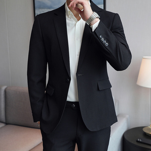 模特图男士西服套装时尚西装二件套新郎结婚礼服LJT7822P240图片