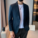 模特图男士休闲西装修身韩版西服单西外套F6104P165，男装西服，电商D216-1
