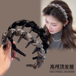 氣質(zhì)高顱頂發(fā)箍高級(jí)感洋氣時(shí)尚 夏季 2025新款 壓發(fā)發(fā)卡頭飾 頭箍女款