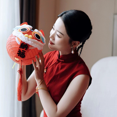 婚房装饰结婚喜字醒狮灯笼