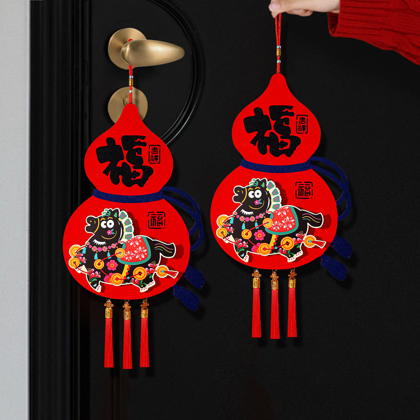 福字门贴2026新款双层立体福字