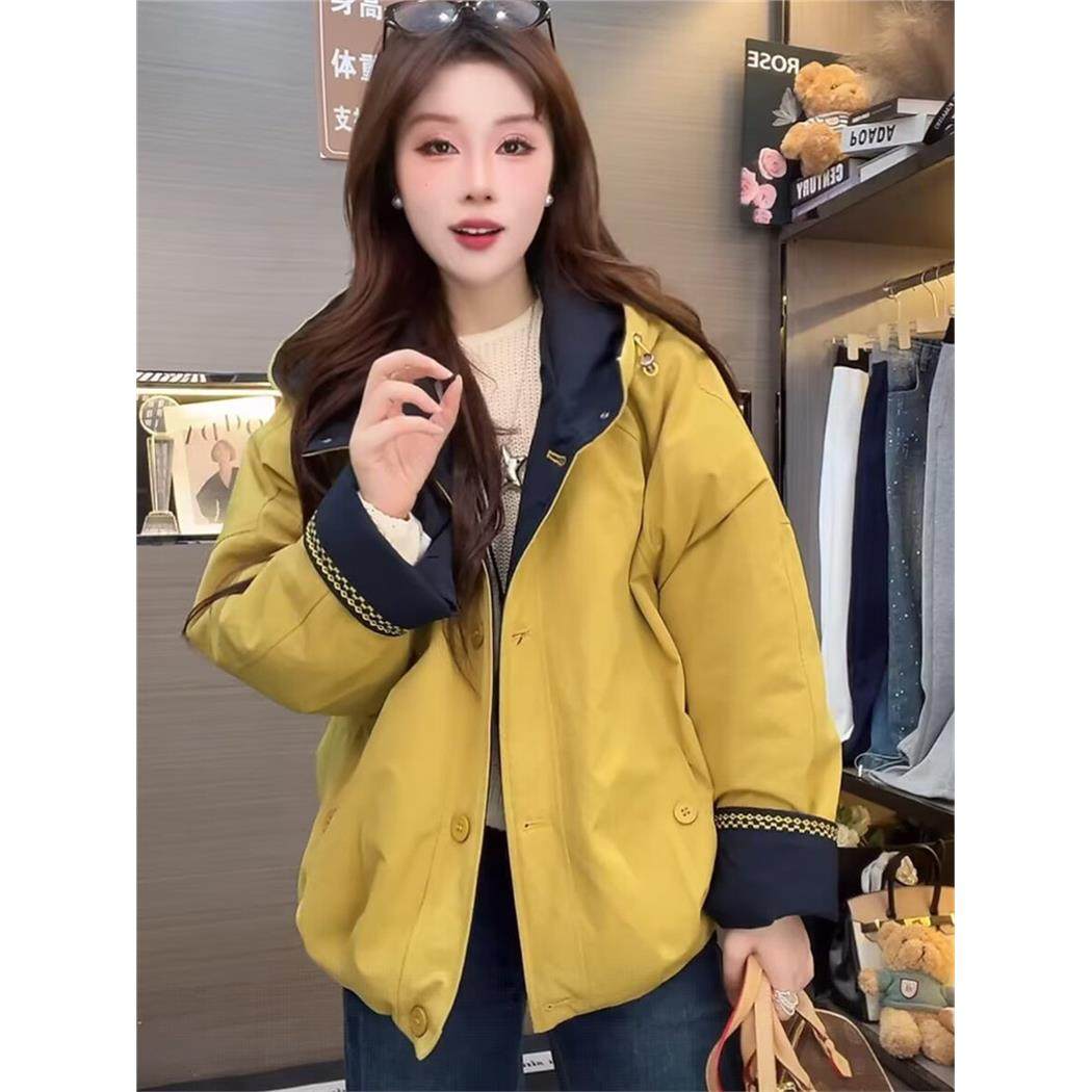 加绒加厚冲锋衣外套女2025秋冬季新款小个子休闲宽松显瘦保暖棉服,个性定制/设计服务/DIY,棉服工装,淘宝优惠券,粉丝福利购,淘宝优惠卷