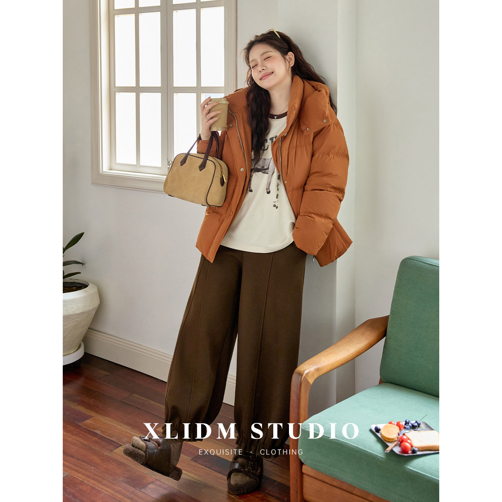 小俪大码女装 自研!花边抓绒九分休闲裤冬季新款加厚毛呢花苞裤女,女装/女士精品,大码裤装,淘宝优惠券,粉丝福利购,淘宝优惠卷