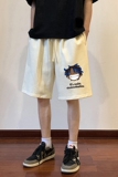 ！22夏季新款宽松大码港风卡通黑人短裤卫裤DK1764-P35控49，男装牛仔裤，星座508（原C305）