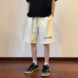 ！22夏季新款宽松大码港风wastap字母短裤卫裤DK1709-P35控49，男装牛仔裤，星座508（原C305）