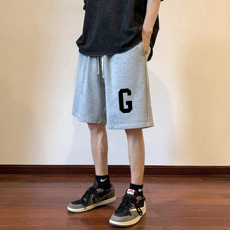 ！22夏季新款宽松大码港风大G字母短裤卫裤DK1717-P35控49,男装牛仔裤,星座508（原C305）