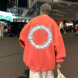 21秋季新款港风外景烟雾圈宽松大码oversize加绒男女圆领卫衣P35，男装卫衣，星座508（原C305）