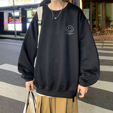 21秋季新款港风外景小圆脸宽松大码oversize加绒圆领卫衣P28-控39，男装卫衣，星座508（原C305）