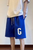 ！22夏季新款宽松大码港风大G字母短裤卫裤DK1717-P35控49，男装牛仔裤，星座508（原C305）