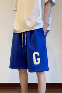 ！22夏季新款宽松大码港风大G字母短裤卫裤DK1717-P35控49图片