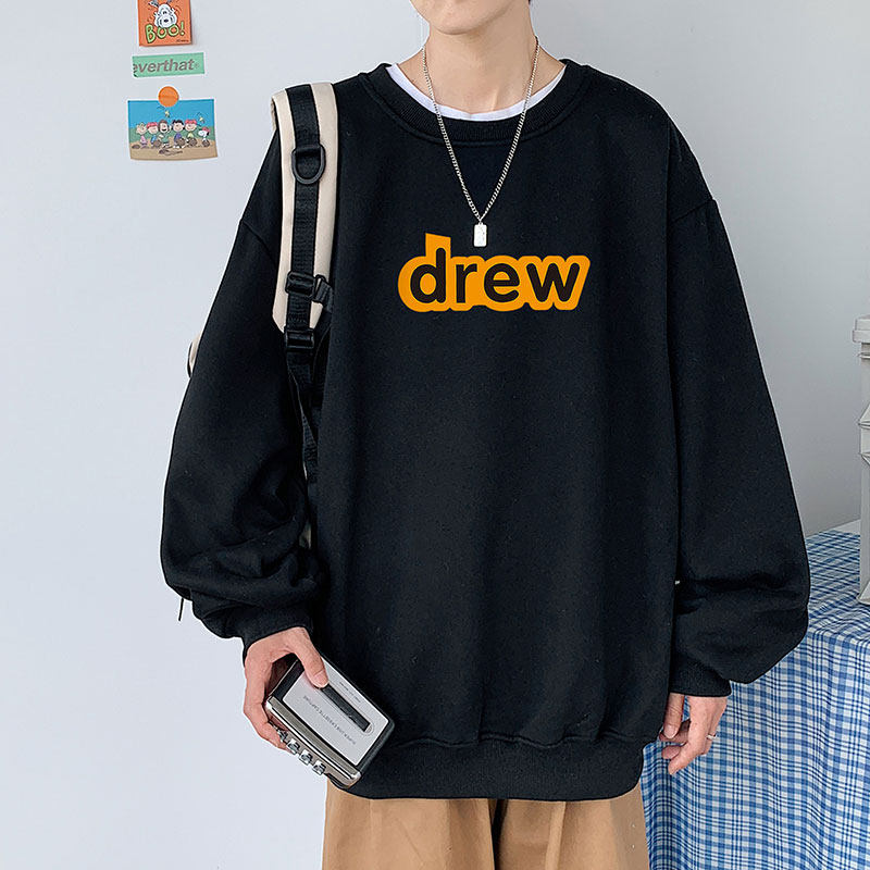 21秋季新款港风DR字母印花宽松大码OVERSIZE休闲圆领卫衣P30-控48,男装卫衣,星座508（原C305）
