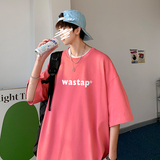 ！22夏季新款宽松大码港风WASTAP短袖纯棉T恤T1909-P22，男装T恤，星座508（原C305）