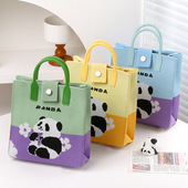 熊猫针织包女新款 斜挎包通勤单肩包学生手提袋可爱卡通百搭托特包