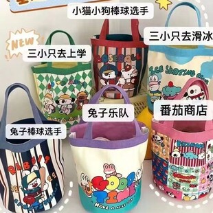儿童节帆布包小手提水桶包伴手礼