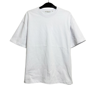 280克100%棉加厚纯色休闲风短袖 外贸男男宽松圆领简约T恤