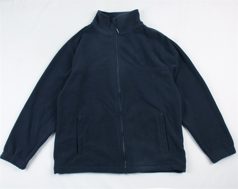 纯色加厚摇粒绒拉链外套