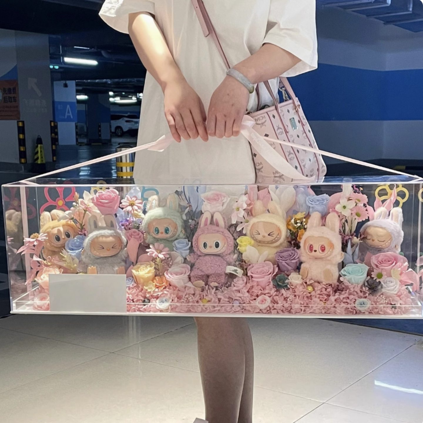 六一儿童节情人节礼物永生花小布布玩偶花园送女友闺蜜生日礼物花