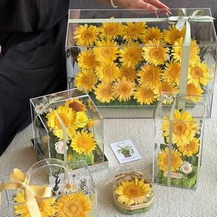 送礼物永生花向日葵蒲公英花束摆件送同学闺蜜同事长辈朋友 毕业季