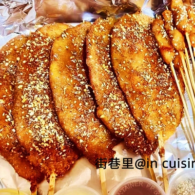 片装鸡腿肉油炸半成品