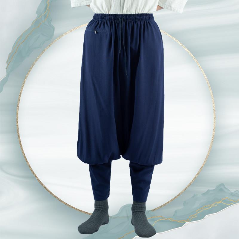 特卖僧服夏季免绑腿僧裤男女出家人师父和尚服小褂短褂收口裤子禅