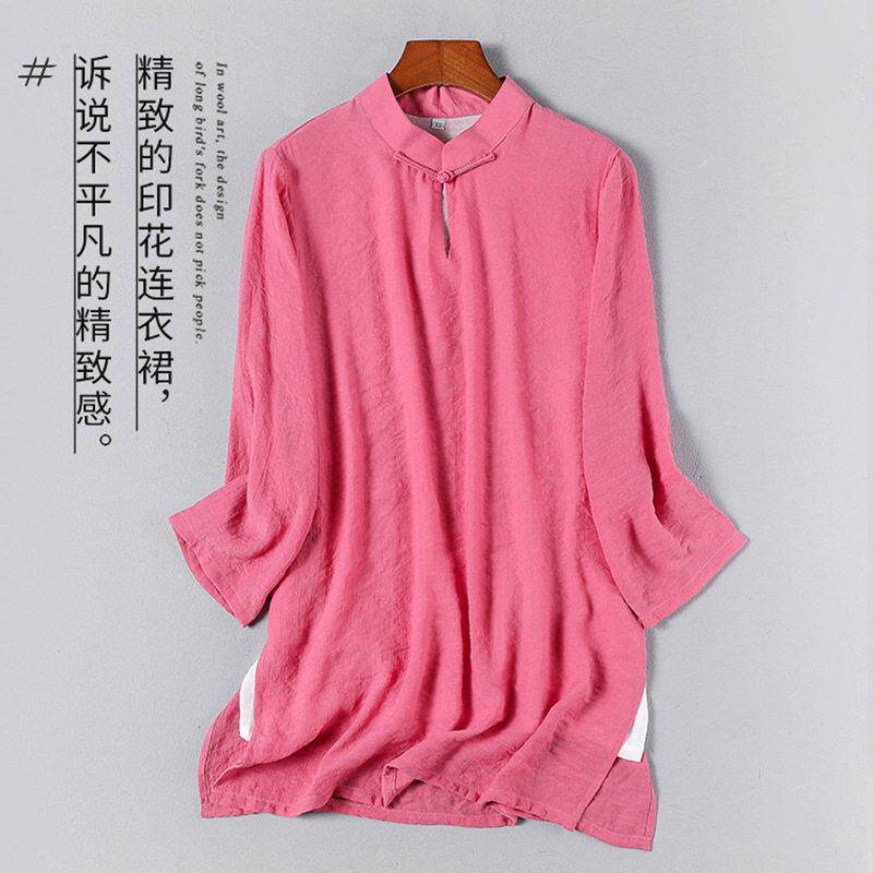 特卖白色禅服女仙气中国风禅意女装唐装汉服太极服打坐禅修服服居