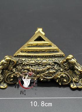 特卖尼泊尔工艺合金三面普巴金刚撅金刚杵降魔金刚橛底座大号