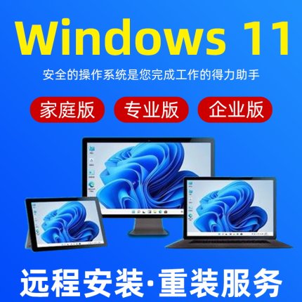 远程win10系统重装专业版 windows11纯净版电脑安装升级维修服务